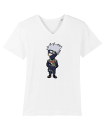 NARUTO - Kakashi Hatake (chibi style) Tricou mânecă scurtă guler V Bărbat Presenter
