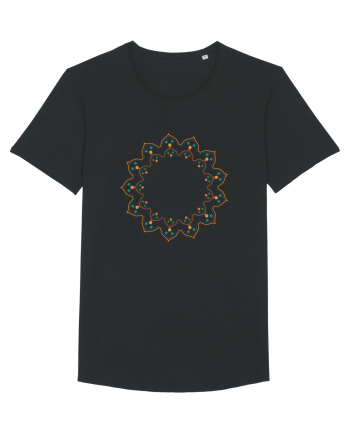 Orange/Red Pattern Black
