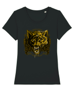 Wolf Tricou mânecă scurtă guler larg fitted Damă Expresser