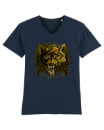 Wolf Tricou mânecă scurtă guler V Bărbat Presenter