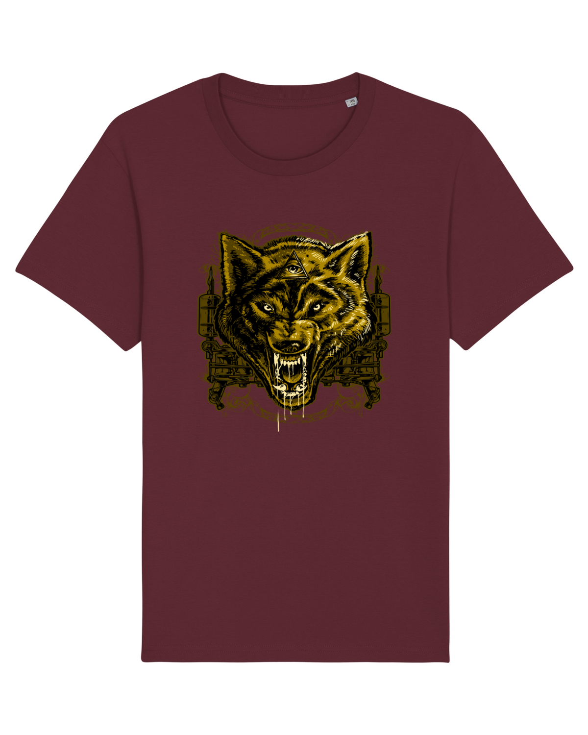 Tricou mânecă scurtă Unisex Rocker Burgundy