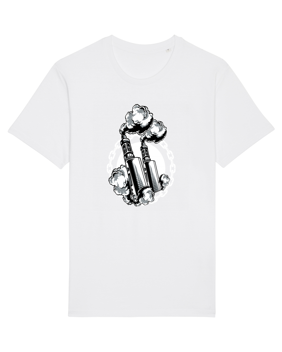 Tricou mânecă scurtă Unisex Rocker White