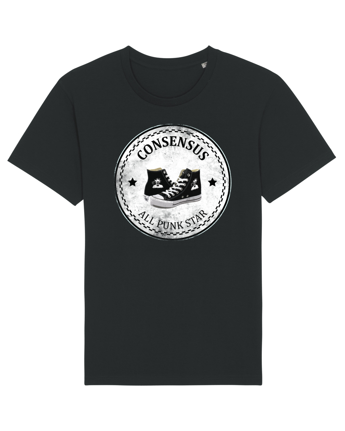 Tricou mânecă scurtă Unisex Rocker Black