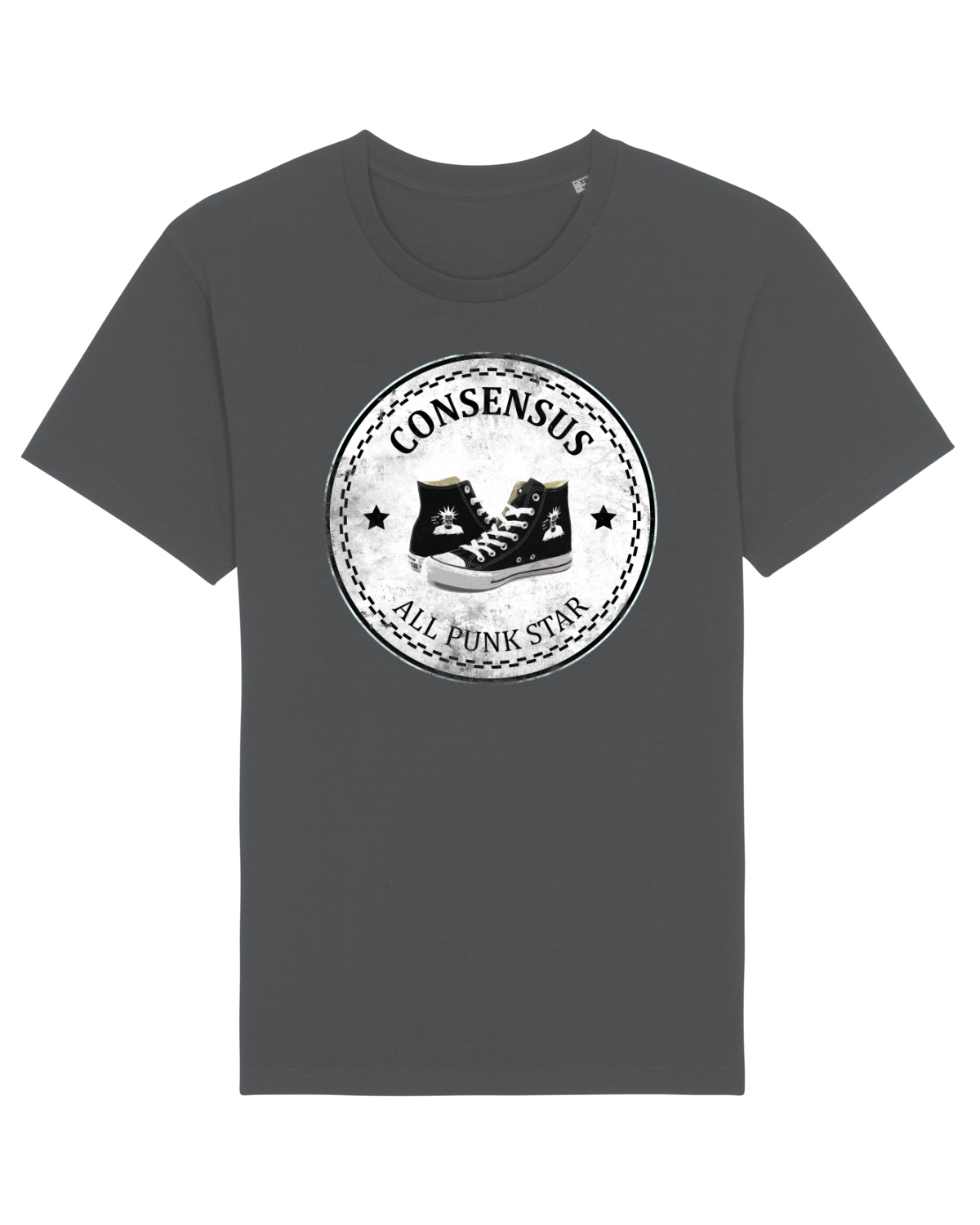Tricou mânecă scurtă Unisex Rocker Anthracite