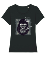 Gorilla Smoke Weed Tricou mânecă scurtă guler larg fitted Damă Expresser