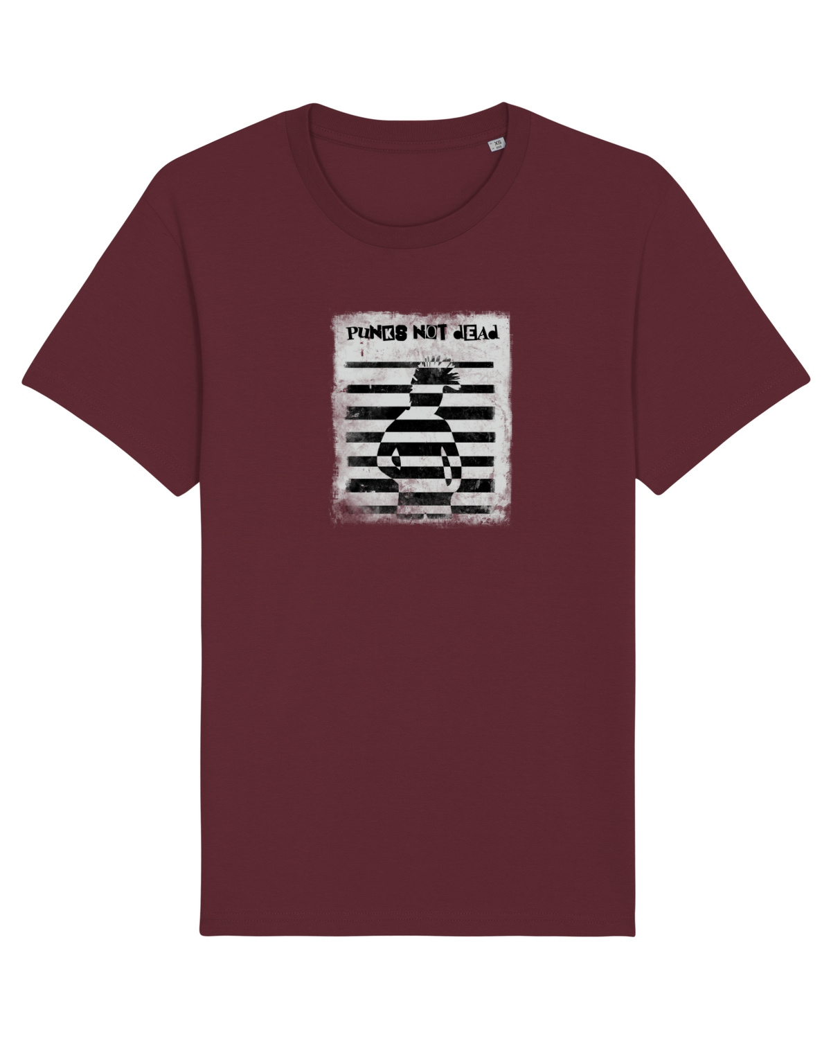 Tricou mânecă scurtă Unisex Rocker Burgundy