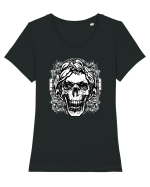 Skull Tattoo Tricou mânecă scurtă guler larg fitted Damă Expresser