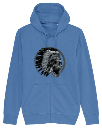 Indian Skull Bright Blue