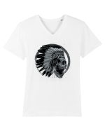 Indian Skull Tricou mânecă scurtă guler V Bărbat Presenter
