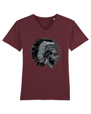 Indian Skull Burgundy