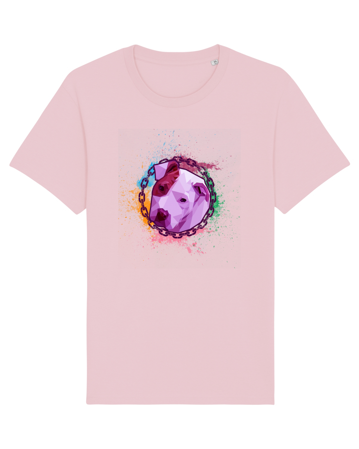 Tricou mânecă scurtă Unisex Rocker Cotton Pink