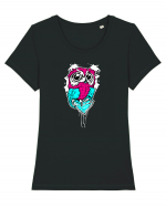 Diamond Owl Tricou mânecă scurtă guler larg fitted Damă Expresser