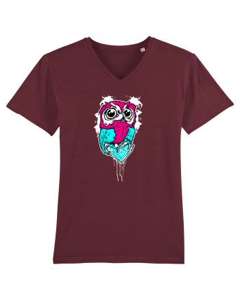 Diamond Owl Burgundy