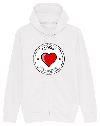 closed heart White