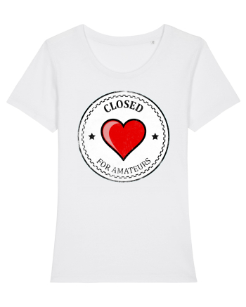 closed heart White