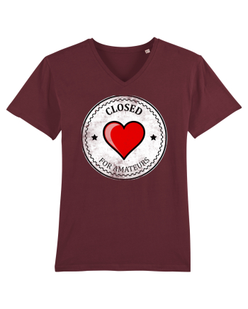 closed heart Burgundy