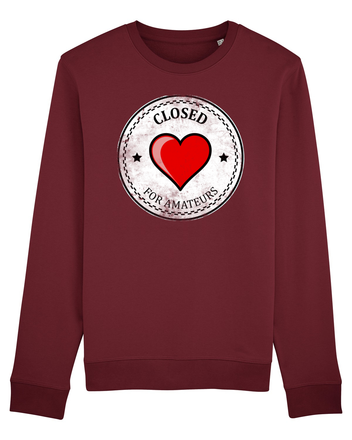 Bluză mânecă lungă Unisex Rise Burgundy