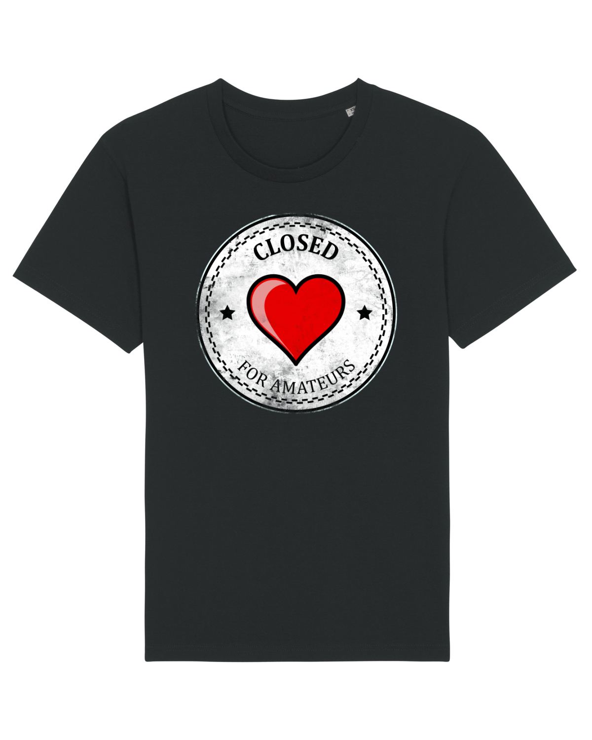 Tricou mânecă scurtă Unisex Rocker Black