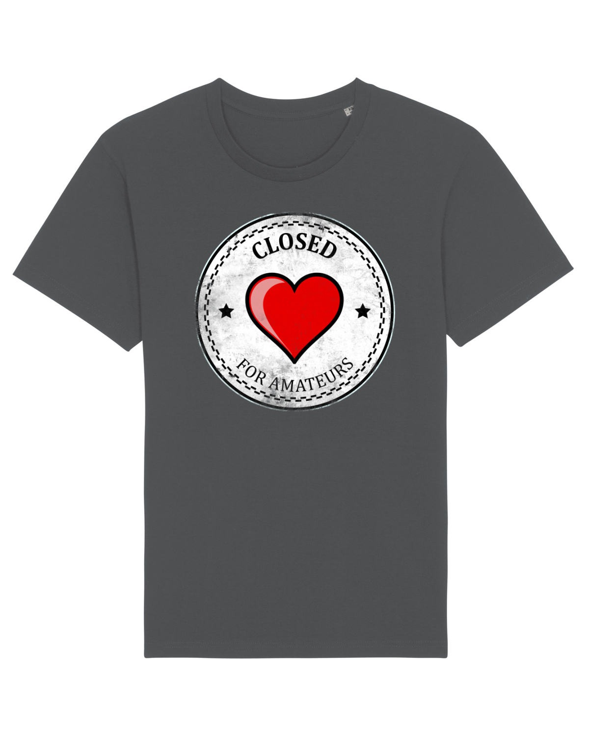 Tricou mânecă scurtă Unisex Rocker Anthracite