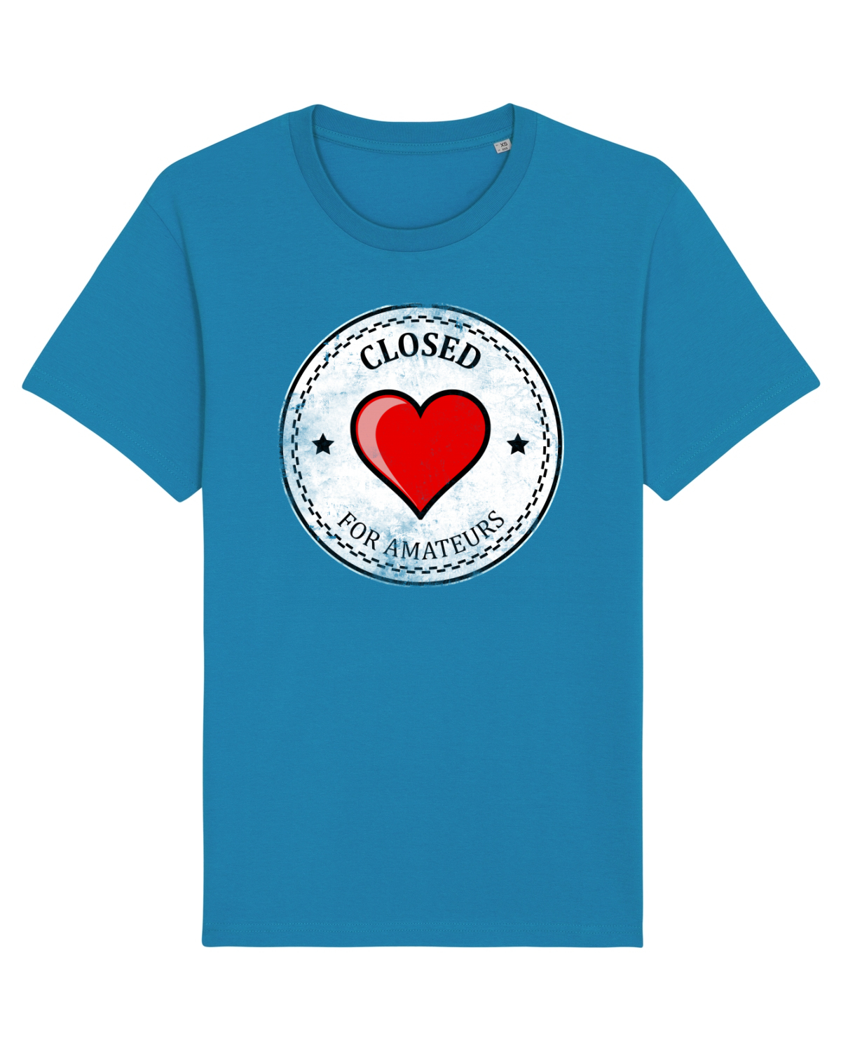 Tricou mânecă scurtă Unisex Rocker Azur