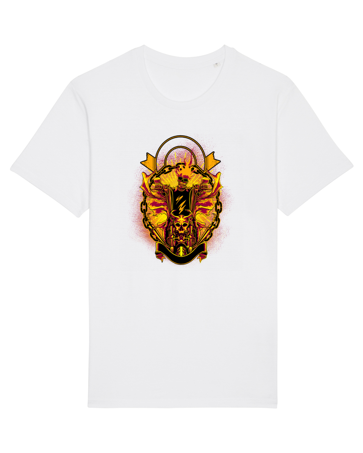 Tricou mânecă scurtă Unisex Rocker White