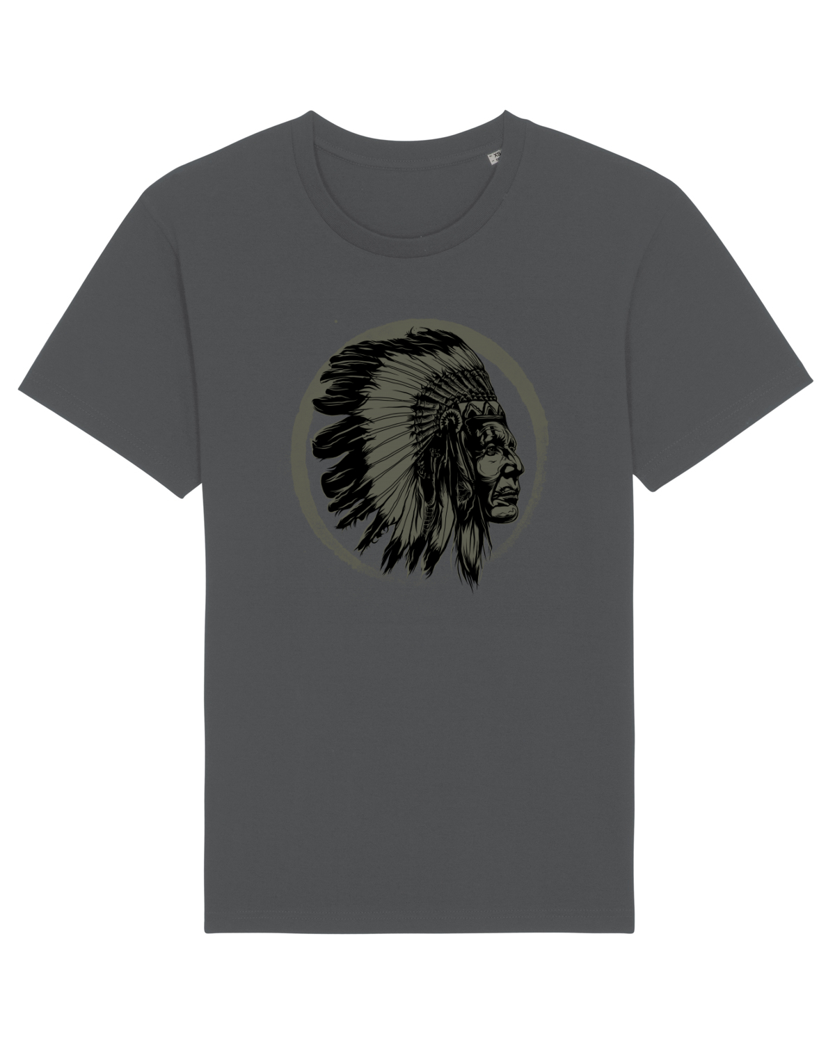 Tricou mânecă scurtă Unisex Rocker Anthracite
