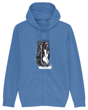 Indian Girl Bright Blue