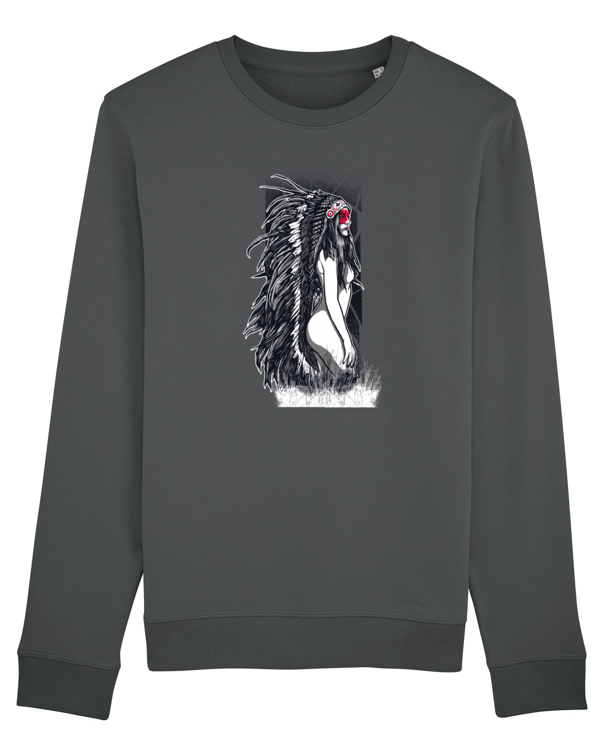 Bluză mânecă lungă Unisex Rise Anthracite