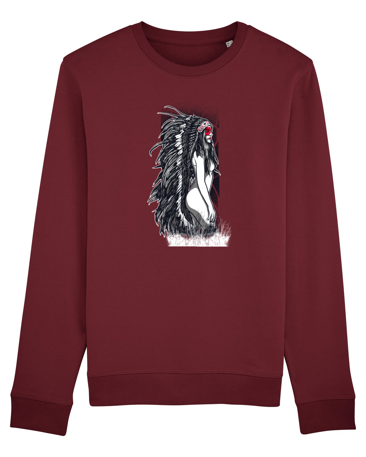 Bluză mânecă lungă Unisex Rise Burgundy