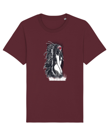 Indian Girl Burgundy