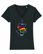 Sailor Heart Tricou mânecă scurtă guler V Damă Evoker