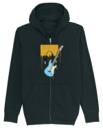Graffiti Guitar Hanorac cu fermoar Unisex Connector