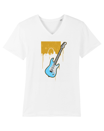 Graffiti Guitar White