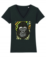 Badass Gorilla Tricou mânecă scurtă guler V Damă Evoker