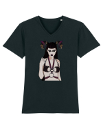 Aries girl  Tricou mânecă scurtă guler V Bărbat Presenter