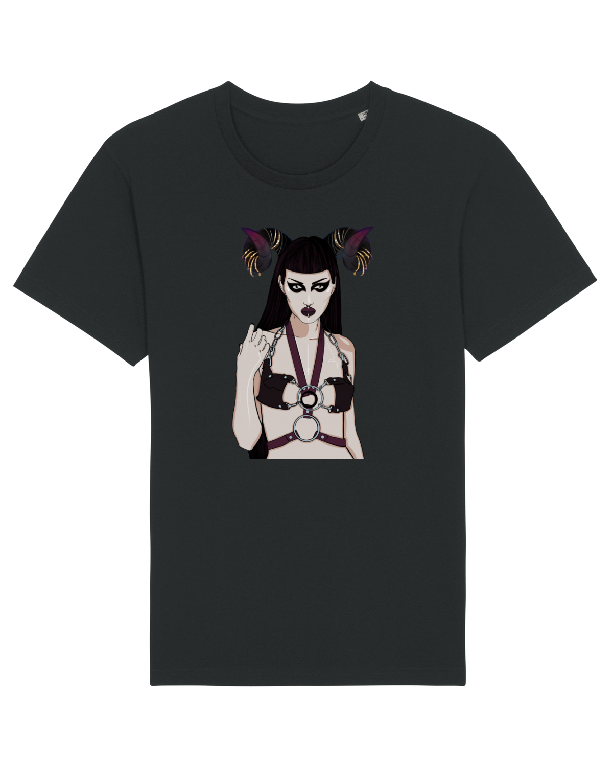 Tricou mânecă scurtă Unisex Rocker Black