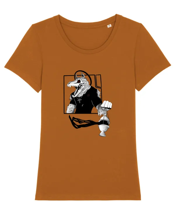 Preot Varcolac Tricou mânecă scurtă guler larg fitted Damă Expresser