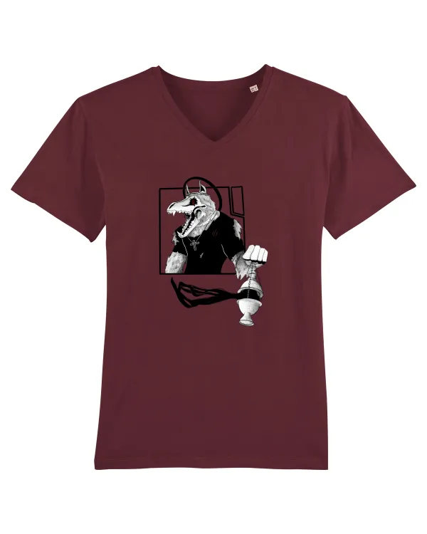 Preot Varcolac Tricou mânecă scurtă guler V Bărbat Presenter