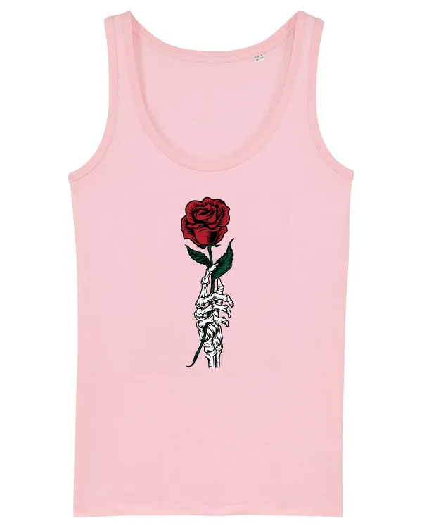 Bones And Roses Cotton Pink