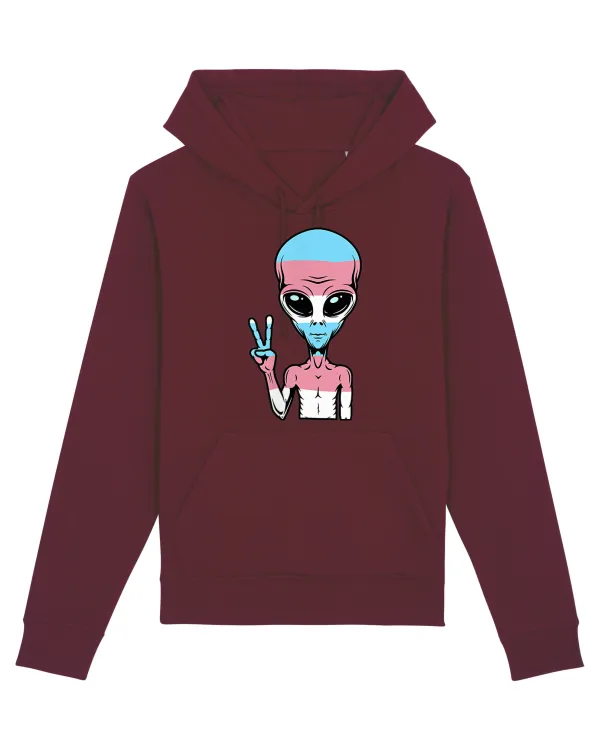 Alien Pride LGBT Support Burgundy