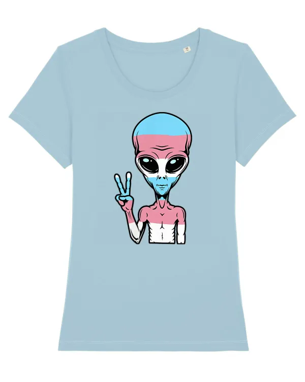 Alien Pride LGBT Support Sky Blue