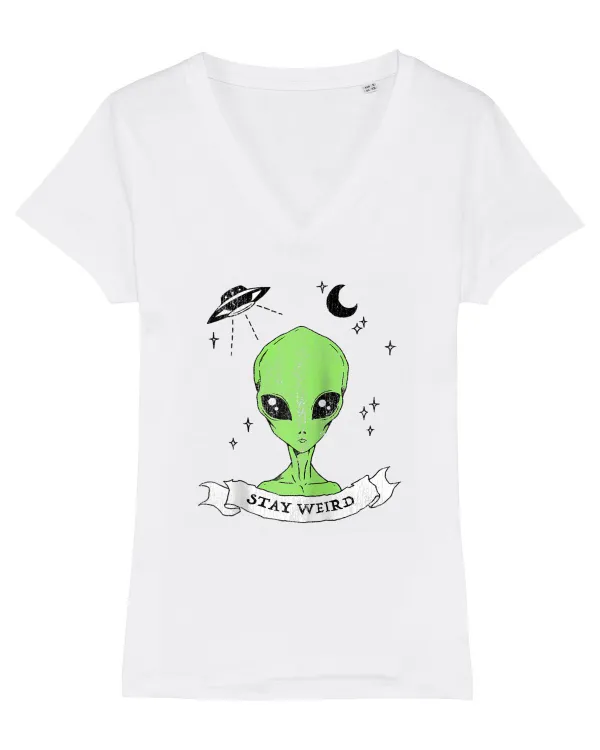 Alien Stay Weird White