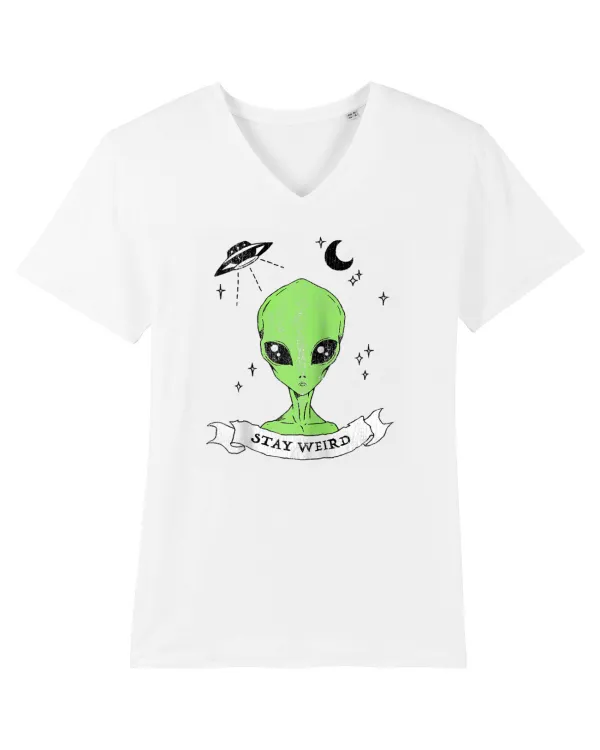 Alien Stay Weird White