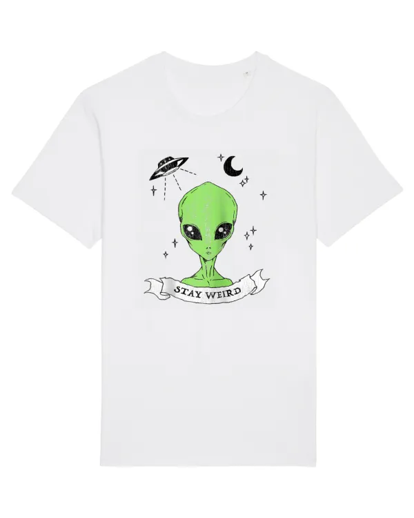 Alien Stay Weird White