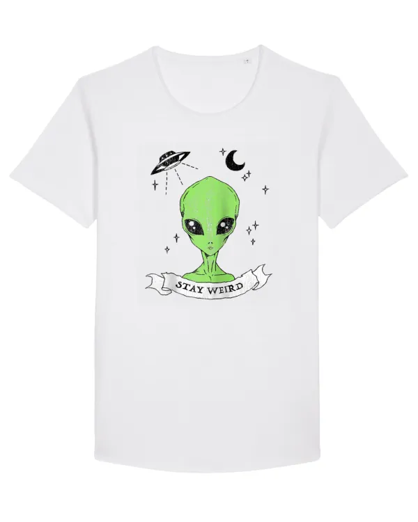 Alien Stay Weird White