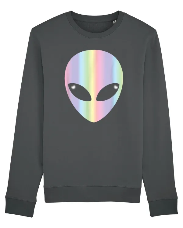 Colourful Alien Head Anthracite