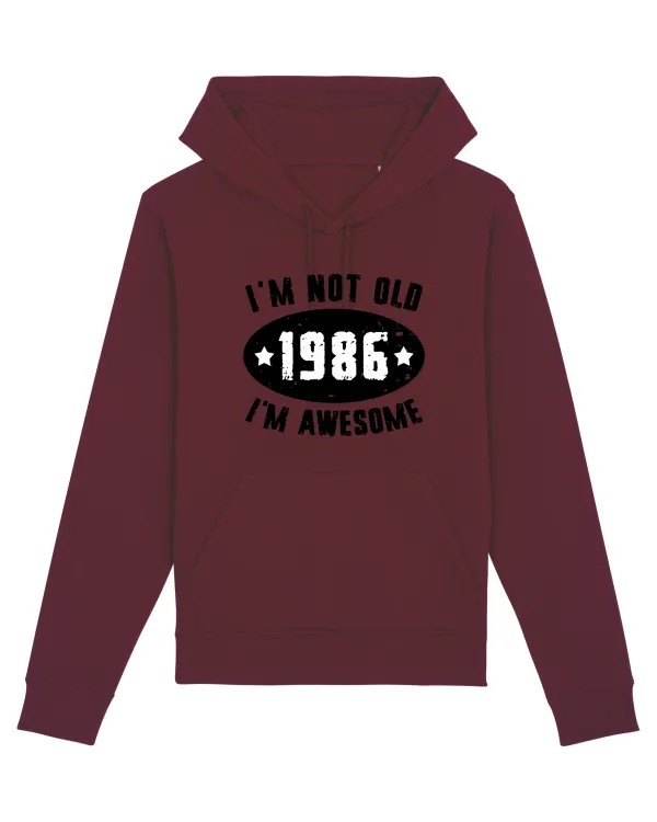 I'm Not Old I'm Awesome 1986 Burgundy