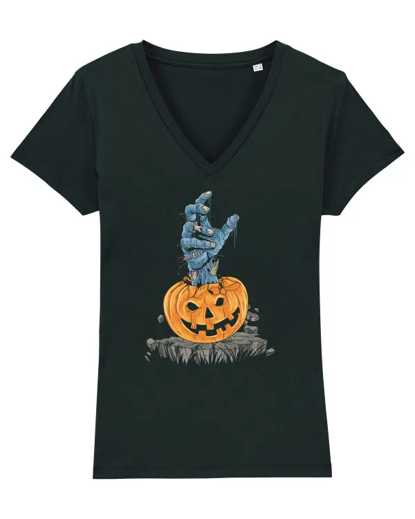 Zombie Hand Tricou mânecă scurtă guler V Damă Evoker