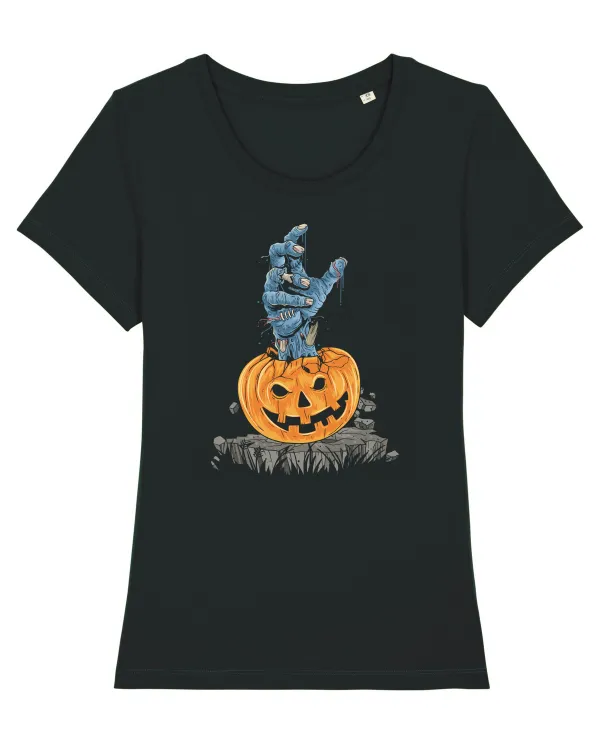 Zombie Hand Tricou mânecă scurtă guler larg fitted Damă Expresser