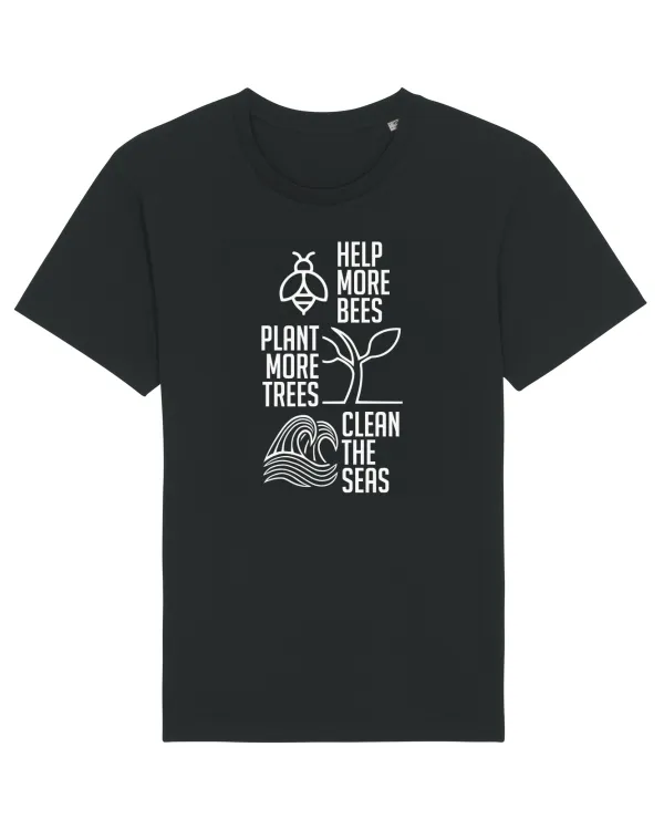 Tricou mânecă scurtă Unisex Rocker Black